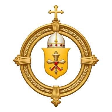 Pope's emblem sticker