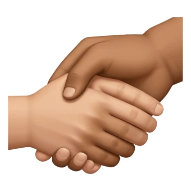 It's a handshake, but only hands sticker