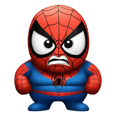 Fat -spider -man _angry sticker