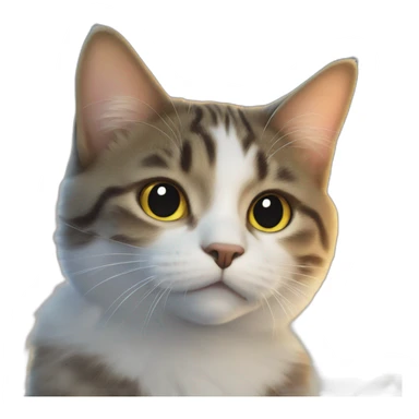 frying cat sky sticker