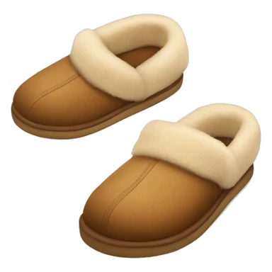 UGG slippers with sunglasses sticker