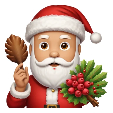 Santa shooting a turkey sticker