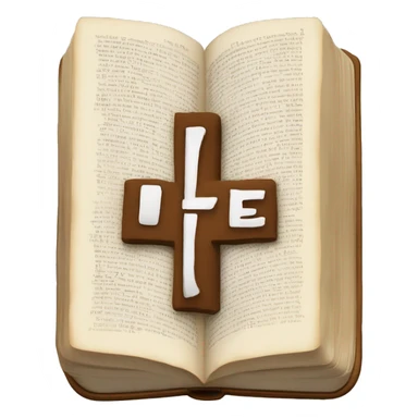 an open bible with the word LIFE written across the pages sticker
