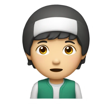 A Asian kid named Hoa do sticker