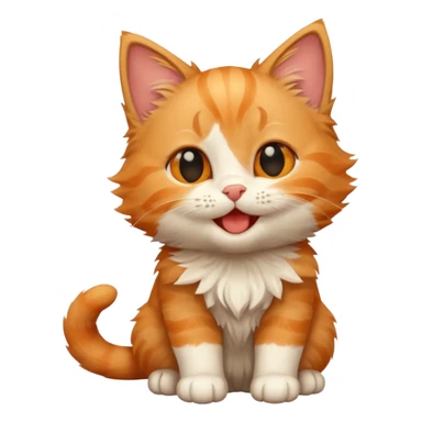 Kitten giggle sticker