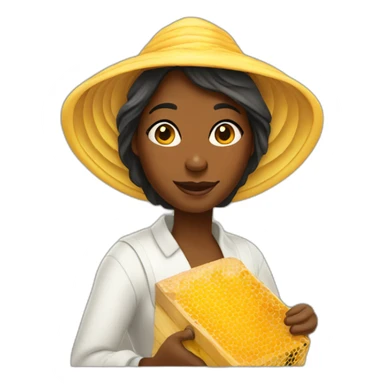 beekeeper black lady sticker