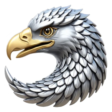 Silver Elder Scrolls Online eagle eating its tail Ouroboro sticker