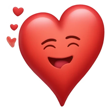 red heart that says i love you more sticker