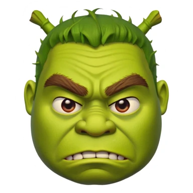 шрек злиться sticker