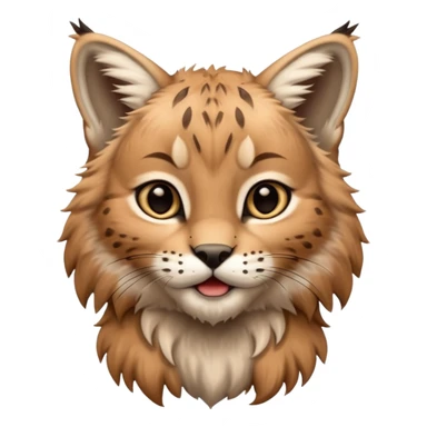A high-resolution photo-realistic digital illustration of a baby lynx, chest upward A high-resolution, photo-realistic digital illustration of a majestic young Eurasian lynx, shown from the shoulder upwards with lynx markings, zoomed out showing half body  sticker
