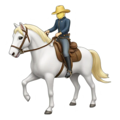 Souris sur cheval sticker