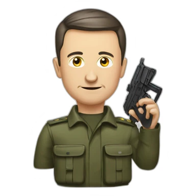 Vladimir Zelensky asks for weapons sticker