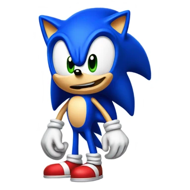 sonic being goofy  sticker