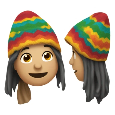 colorful peruvian chullo sticker