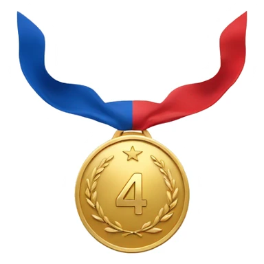 4th place medal sticker