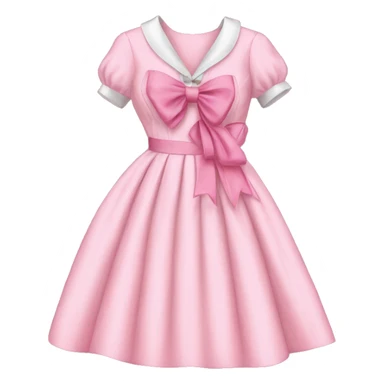Pink bow Vintage dress  sticker