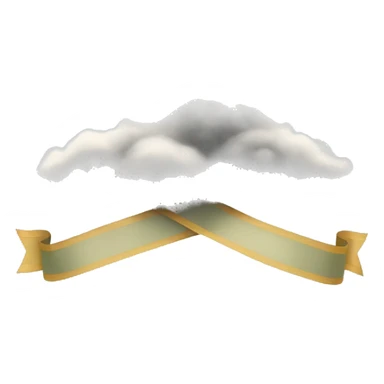 A fog with  ribbon sticker