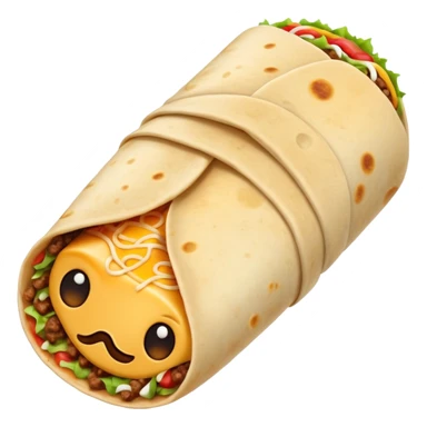 Cheesy beefy Burrito  sticker