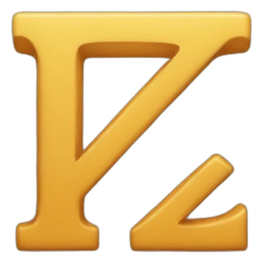 Letter Z and A sticker