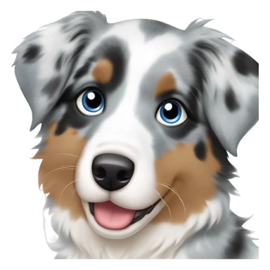 Australian shepherd blue Merle puppy sticker