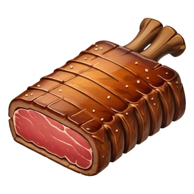 a single smoked beef rib sticker