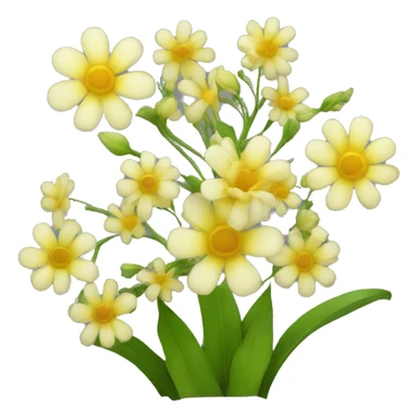Un emoji que este sosteniendo una flor amarilla  sticker