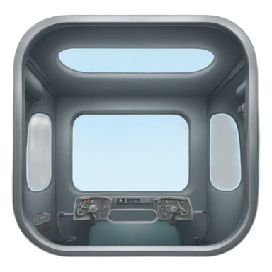 train cockpit rails window sticker