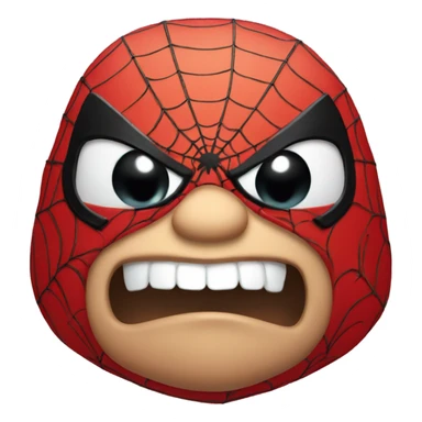 Fat spider man sticker