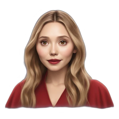 Elizabeth olsen sorcière rouge sticker