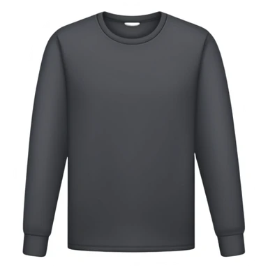 plain isolated black long sleeve shirt sticker