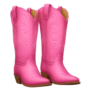 Two Pink cowgirl boots sticker