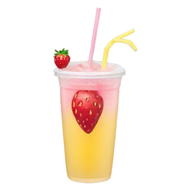 strawberry lemonade boba sticker