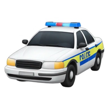 Voiture de police sticker
