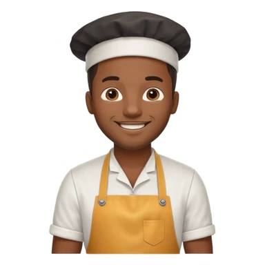 Food Truck Chef black man sticker