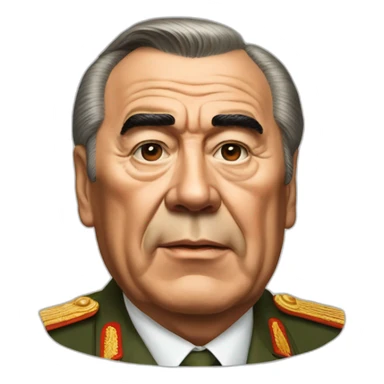 Leonid Brezhnev sticker