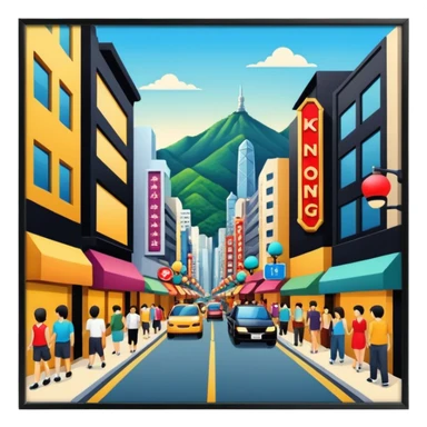 Hongkong Hollywood Street sticker