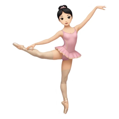 WOMAN BALLET DANCER BLACK HAIR AND NOT IN TUTU ONLY TWO LEGS sticker