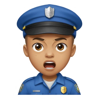 Ragazzo con cappello Nike mulatto che dice col Police in su sticker