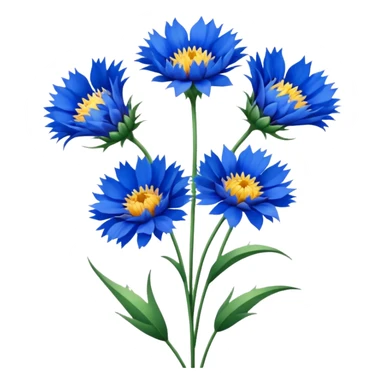 cornflowers sticker