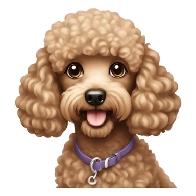 miniature poodle sticker
