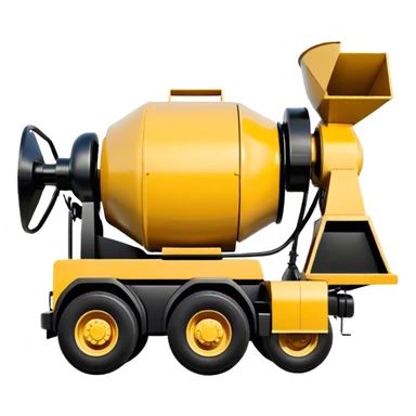 Cement Mixer - Mack Granite (Model Year: 2022) (Iconic colour: Yellow and black) sticker