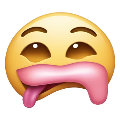 sticking out tongue with eyes rolling back sticker