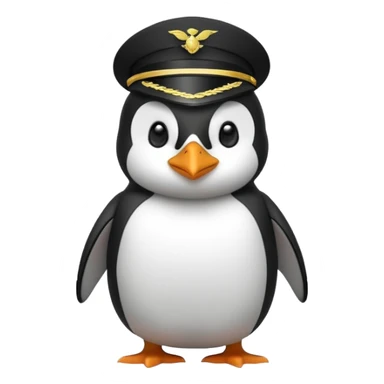 Military penguin sticker