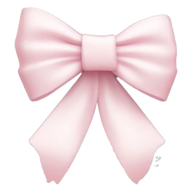 Cute light pink bow sitting on top of a white Christmas tree w/ cross sticker