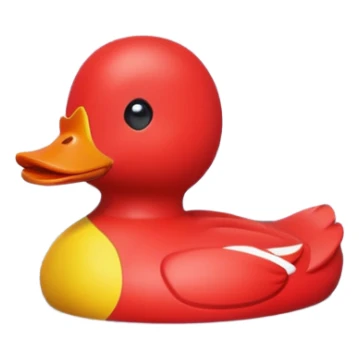 red toy duck sticker