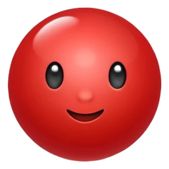 glitter bolinha vermelha pequena sticker