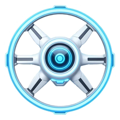 advanced space survey drone object icon, sleek sci-fi drone with holographic scanner, neon blue energy ring, futuristic tech details, 3D cartoon, mobile game icon style, centered, clean background, no text, no watermark
 
 sticker
