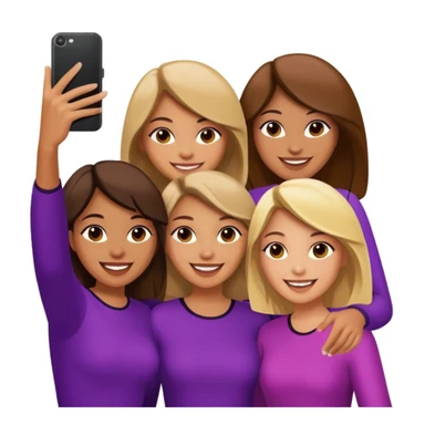 girls taking selfie in club sticker