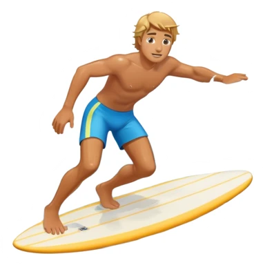 A man surfing sticker