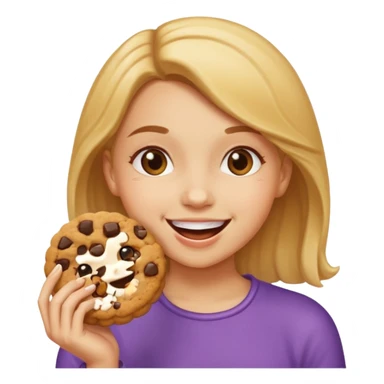 Girl cookie sticker